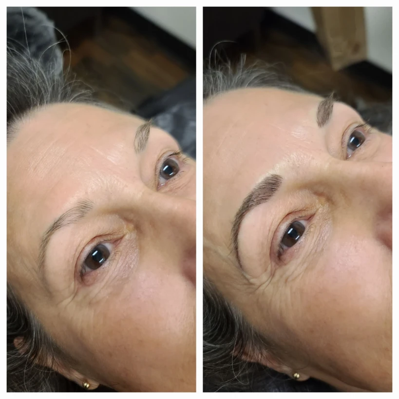Before and After Permanent Cosmetics Example
