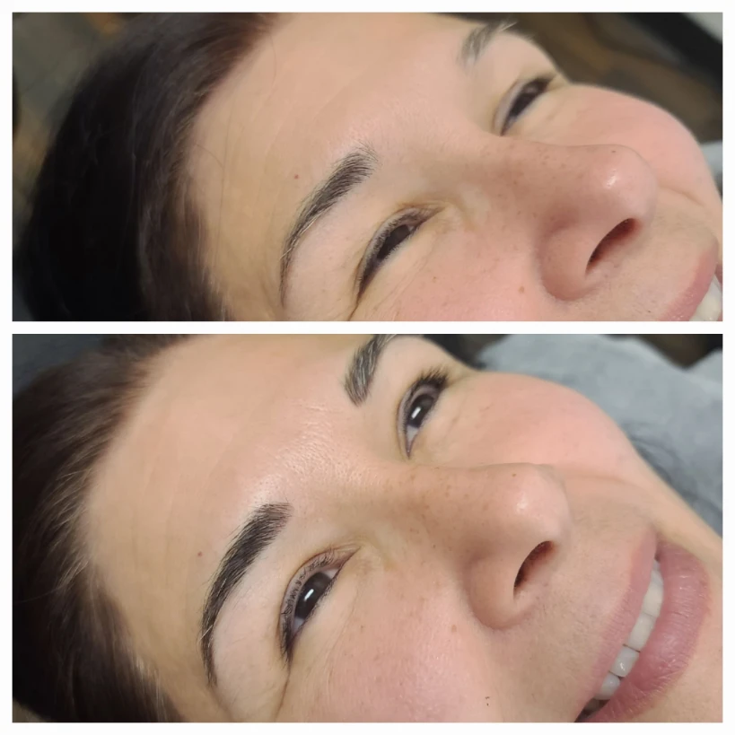 Before and After Permanent Cosmetics Example